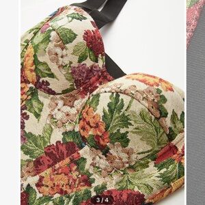 Commense Multicolor Floral Women's Corset